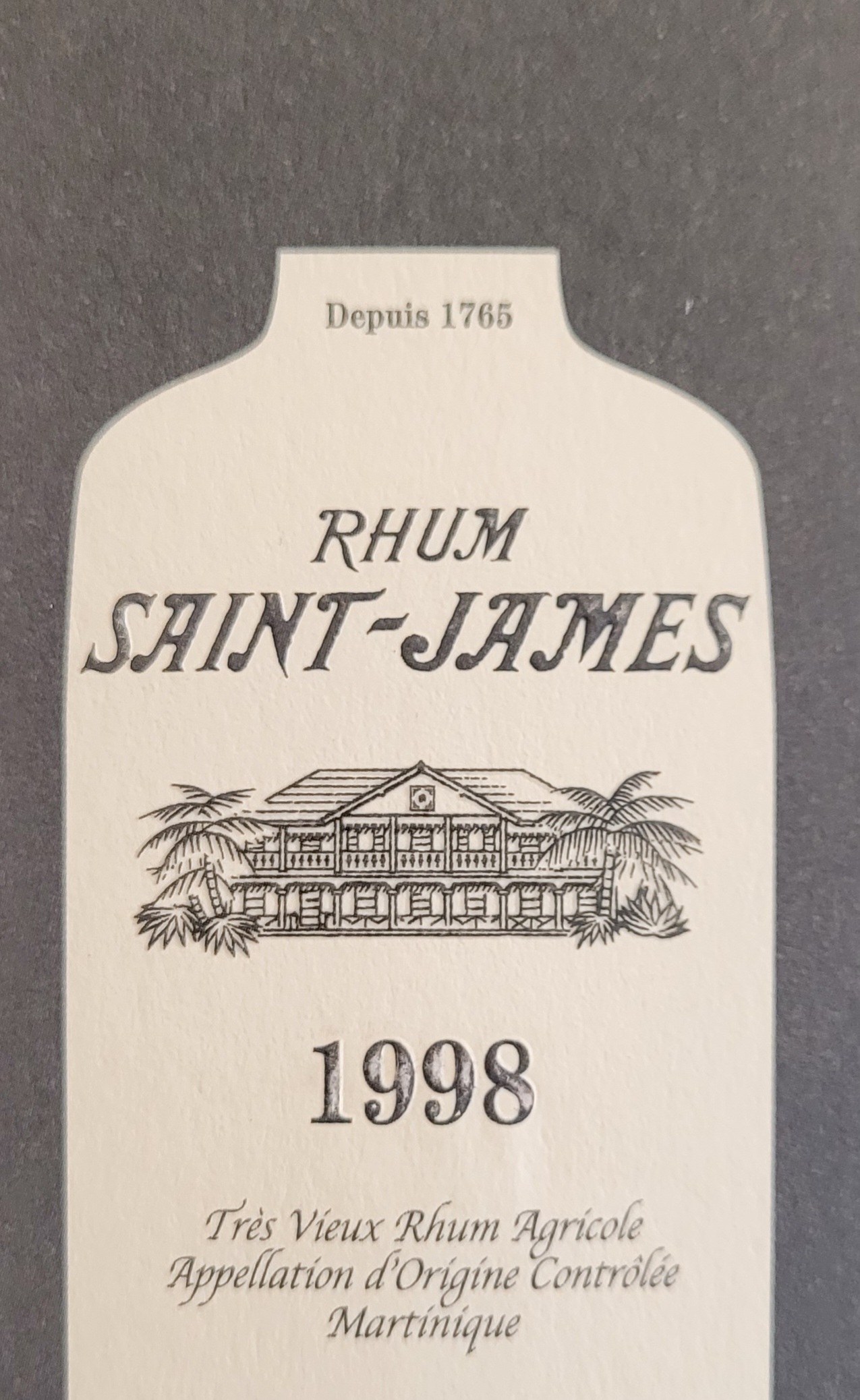 Dégustation Saint James, partie 1 : 1998