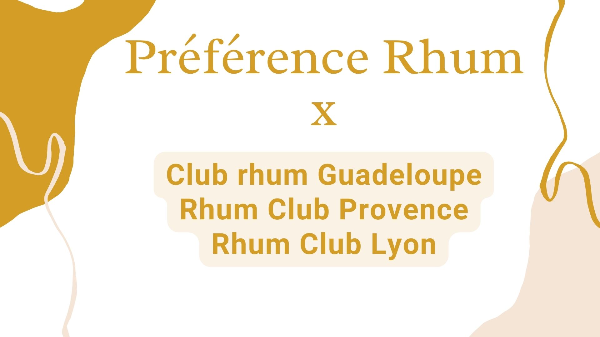 Live YouTube : les Rhums Clubs